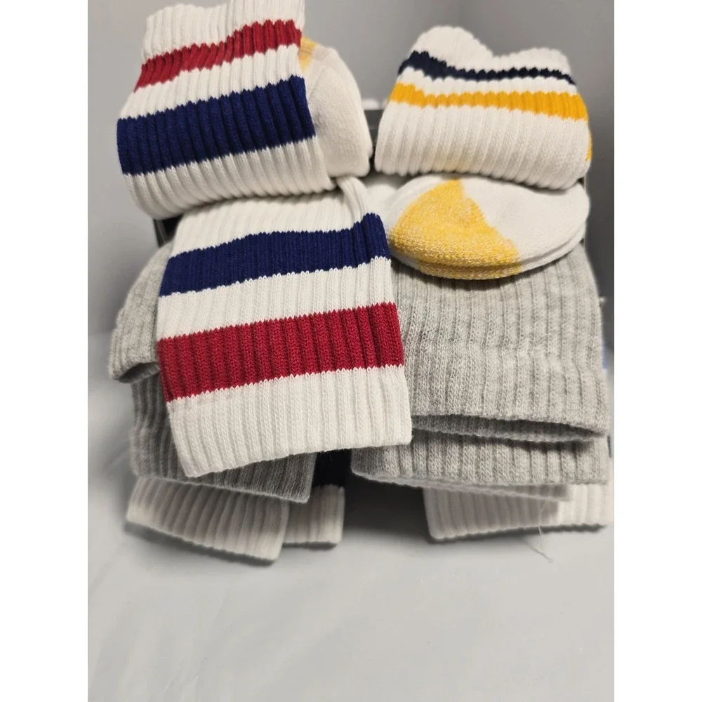 GOLD TOE Mens Performance Crew Socks White‎ 8-Pack Sport Cushioned